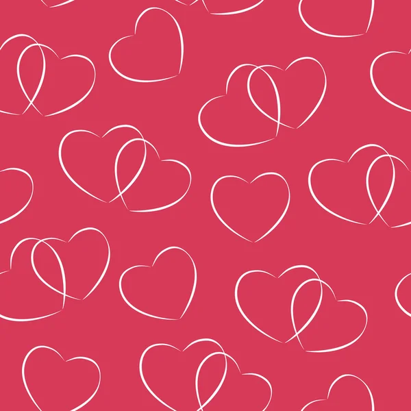 Valentines den bezproblémové vzor — Stockový vektor