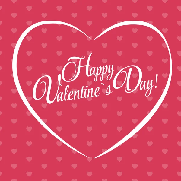 Tarjeta feliz día de San Valentín — Vector de stock