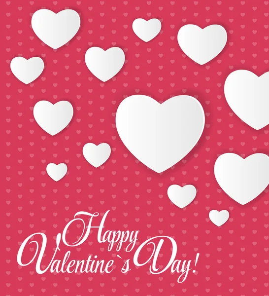 Happy Valentines Day Card — Stock Vector