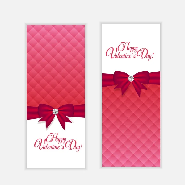 Valentines Day Cards, banners — Stock Vector