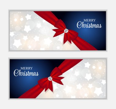 Noel Web sitesi banner ve kart arkaplan vektör çizim