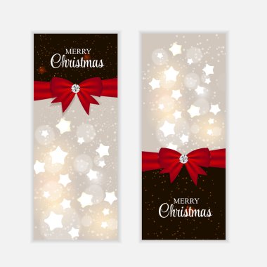 Noel Web sitesi banner ve kart arkaplan vektör çizim