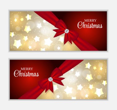 Noel Web sitesi banner ve kart arkaplan vektör çizim