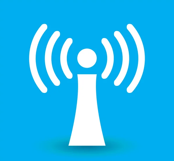 Transmission Wi-Fi des données. Illustration vectorielle . — Image vectorielle
