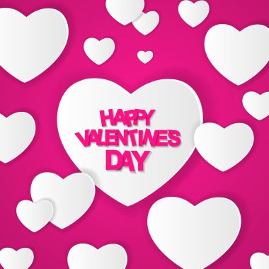 mutlu Sevgililer günü kartı. vektör çizim