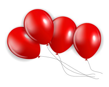 Renkli Balonlar, resimde kümesi