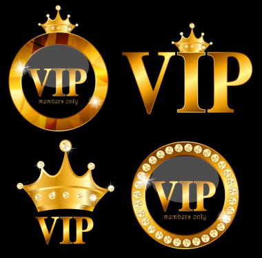 VIP üye kartı vektör çizim