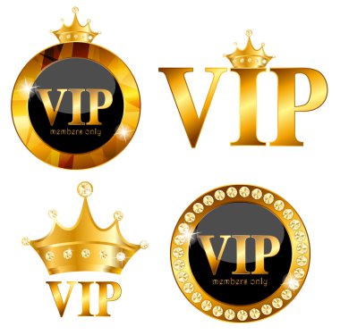 VIP üye kartı vektör çizim
