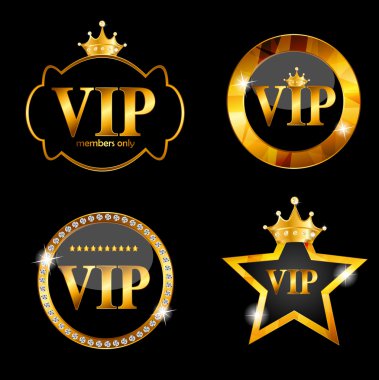 VIP üye kartı vektör çizim