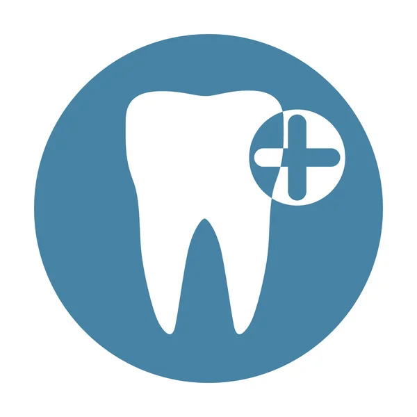 Ząb ikona ilustracja wektorowa Symbol — Wektor stockowy
