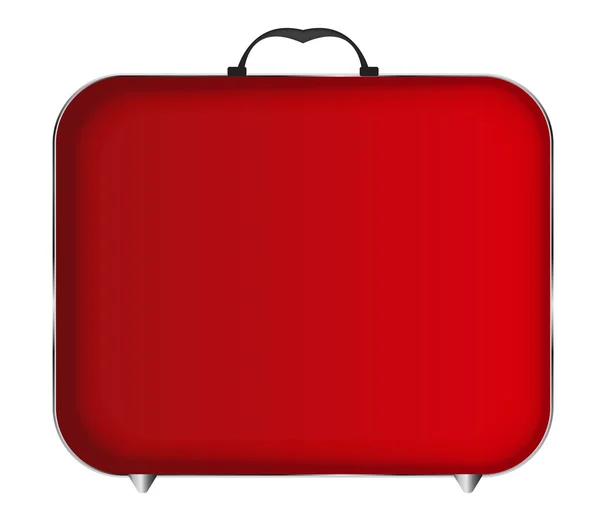 Röd väska ikonen vektor Illustration — Stock vektor