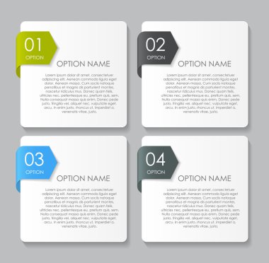 İş vektörü illüstrasyonunuz için bilgi tasarımı ögeleri