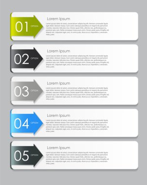 İş vektörü illüstrasyonunuz için bilgi tasarımı ögeleri