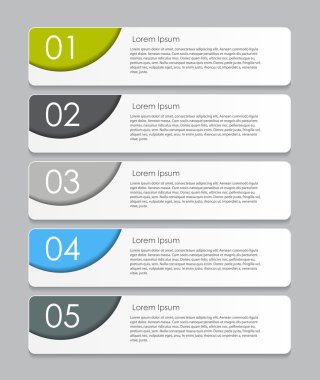 İş vektörü illüstrasyonunuz için bilgi tasarımı ögeleri