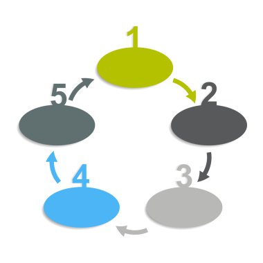 İş vektörü illüstrasyonunuz için bilgi tasarımı ögeleri