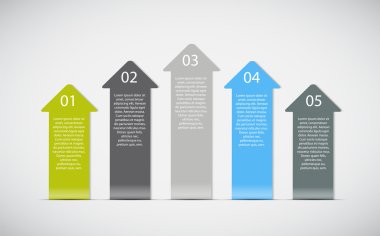 İş vektörü illüstrasyonunuz için bilgi tasarımı ögeleri