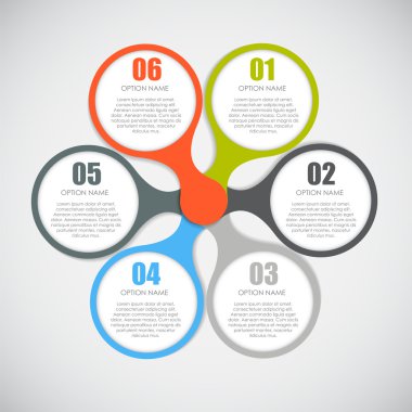 İş vektörü illüstrasyonunuz için bilgi tasarımı ögeleri