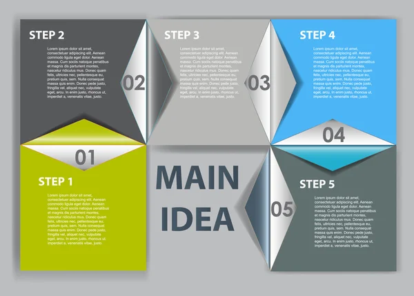 Éléments de conception infographique pour votre illustration vectorielle d'entreprise — Image vectorielle