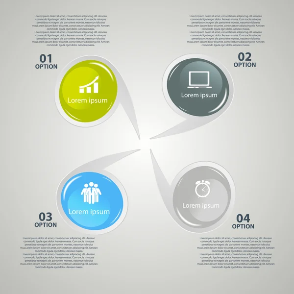 Infografiska designelement för din verksamhet vektor illustration — Stock vektor