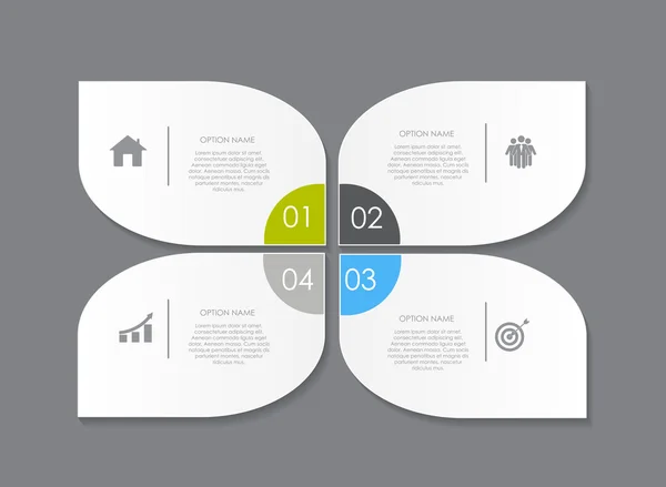 Elementos de diseño infográfico para su ilustración de vectores de negocio — Vector de stock