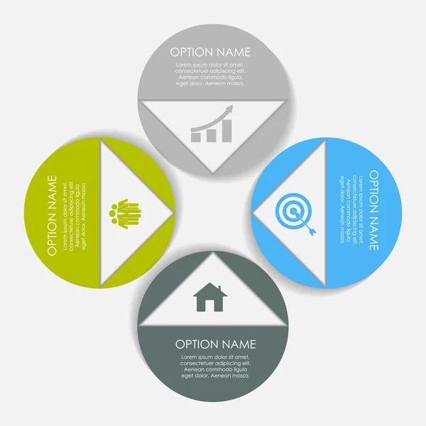 Elementi di design infografici per la tua illustrazione vettoriale aziendale — Vettoriale Stock