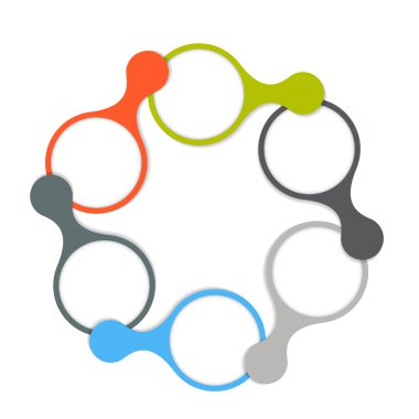 İş vektörü illüstrasyonunuz için bilgi tasarımı ögeleri