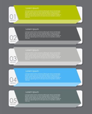 İş vektörü illüstrasyonunuz için bilgi tasarımı ögeleri