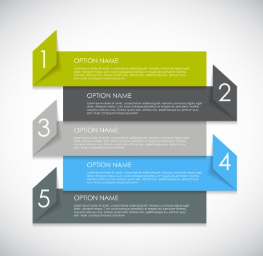 İş vektörü illüstrasyonunuz için bilgi tasarımı ögeleri