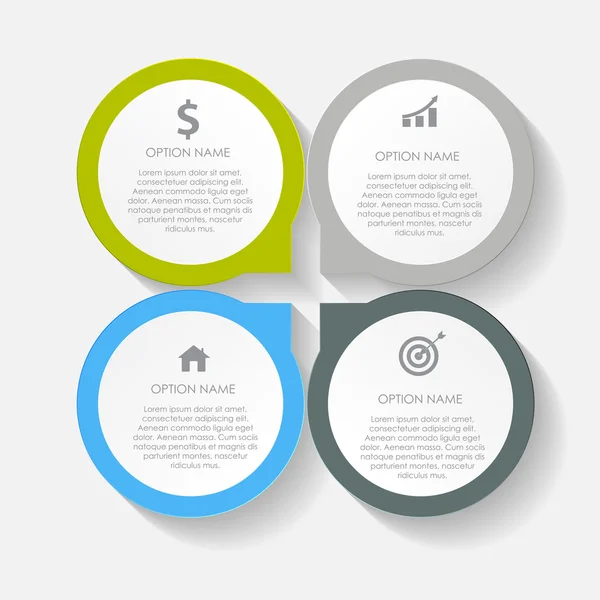 Elementi di design infografici per la tua illustrazione vettoriale aziendale — Vettoriale Stock