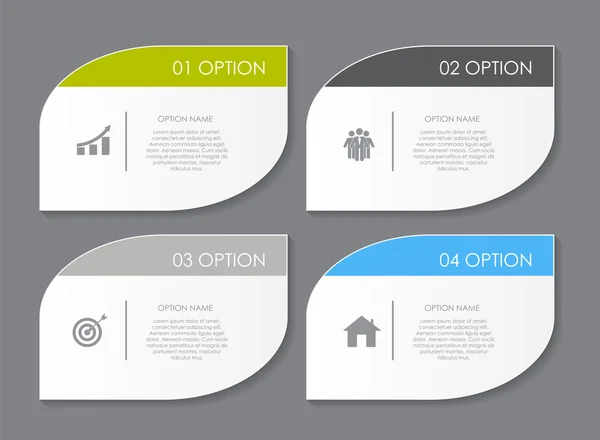 Elementos de diseño infográfico para su ilustración de vectores de negocio — Vector de stock