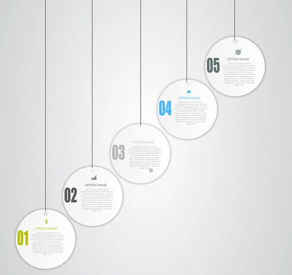 あなたのビジネスベクトルのイラストのインフォグラフィックデザイン要素 — ストックベクタ