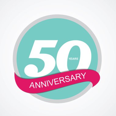 Şablonu Logo 50 yıldönümü vektör çizim