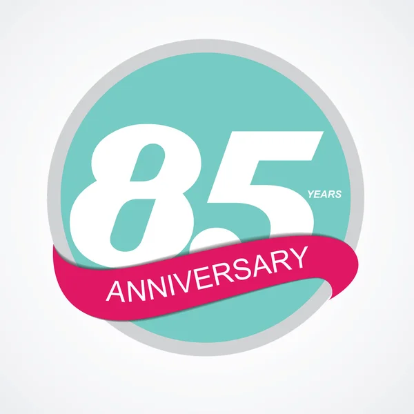 Modèle Logo 85 Illustration vectorielle anniversaire — Image vectorielle