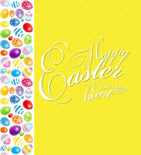 Happy Easter Spring Background Illustration - Stok Vektor