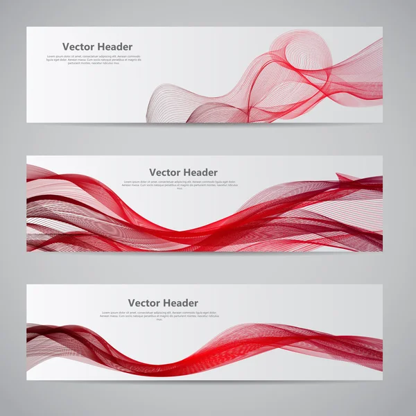 Soyut renkli dalga üstbilgi arka planı. Vektör çizim