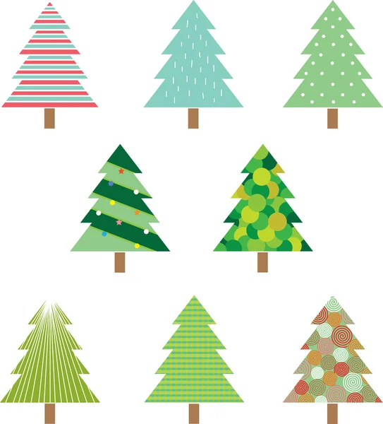 Χριστουγεννιάτικα δέντρα — Διανυσματικό Αρχείο