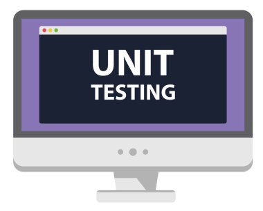 Web geliştirme illüstrasyon bilgisayar görüntü birimi üzerinde izole beyaz test