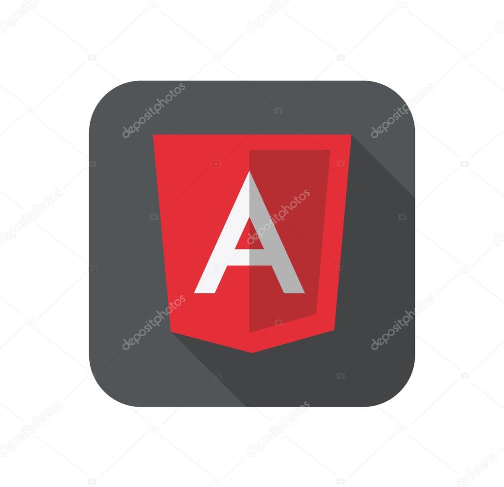 vector illustration of light red shield with A on the screen
