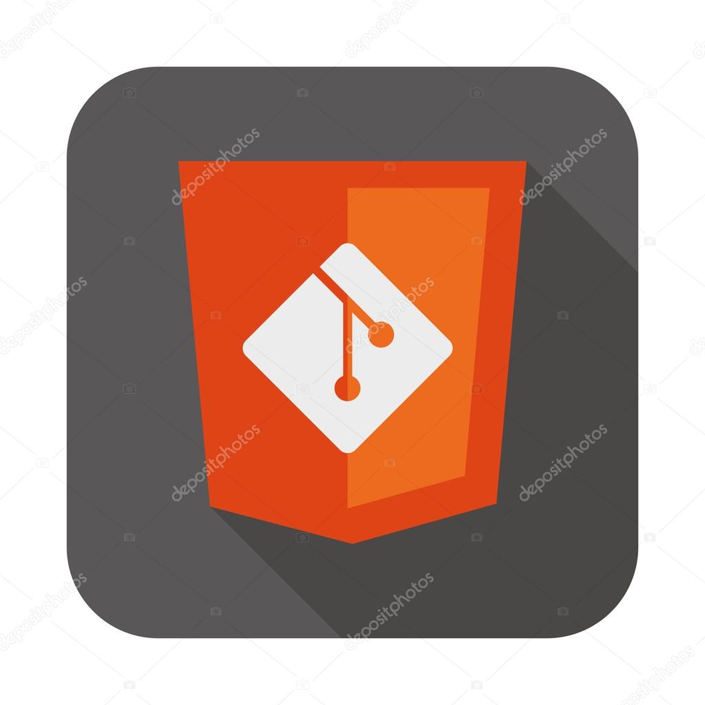 vector illustration web development shield sign showing programming process icon version control system