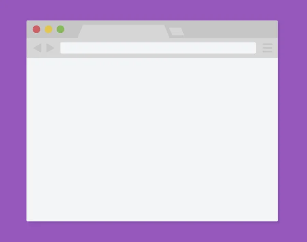矢量简单的浏览器窗口平面设计 illustrarion — 图库矢量图片