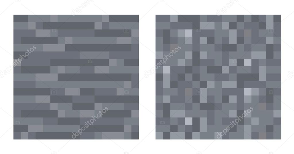 Texture for platformers pixel art vector - stone and gravel