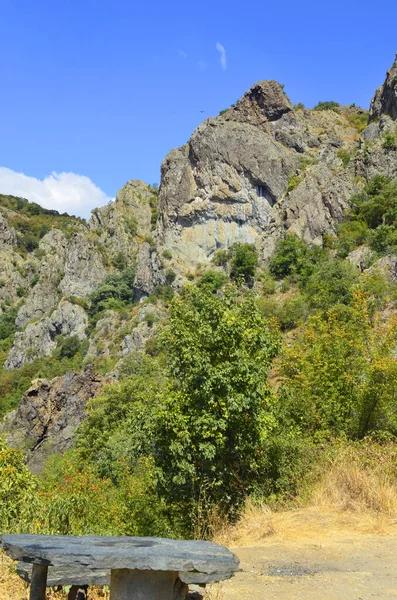 Madzharovo Bulgaria August Nature Conservation Area Eastern Rhodopes Rare Vulture — Stock Photo, Image