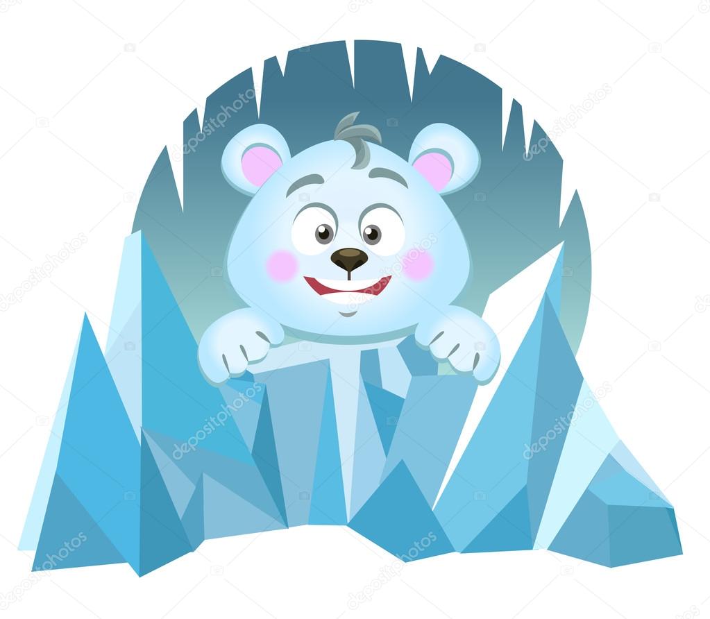 かわいいシロクマのイラスト ストックベクター C Rodnikovay1