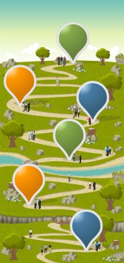 iş adamları ile Park