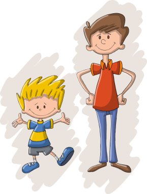 çizgi film baba ve oğul