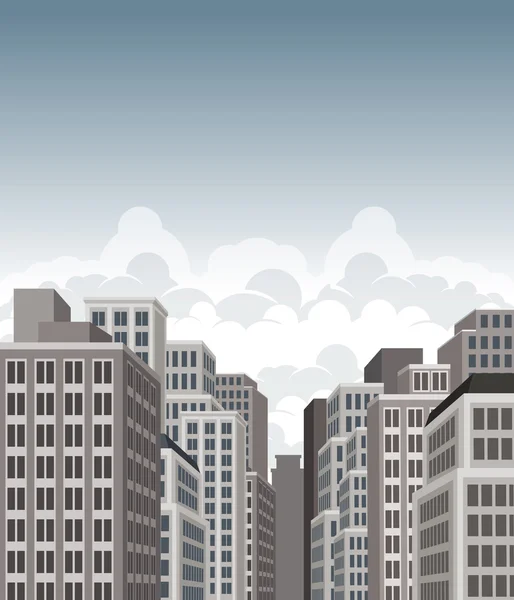 Paisaje de ciudad grande — Vector de stock