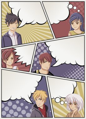 Manga anime gençler.