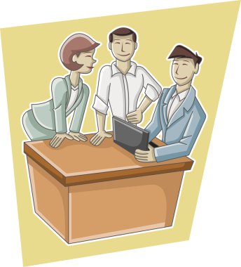 çizgi film iş adamları