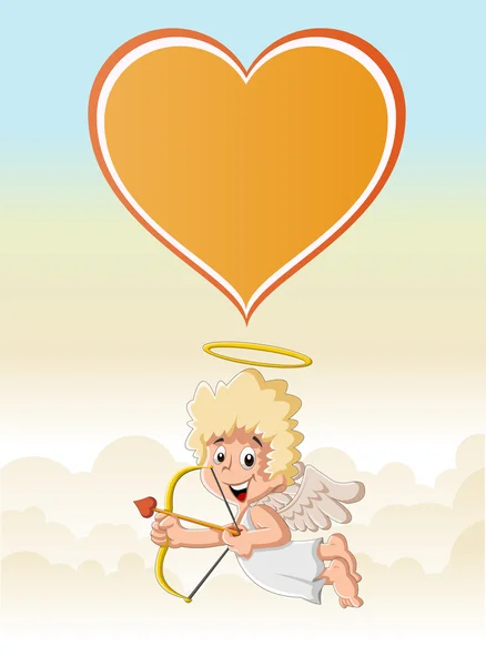 Aşk tanrısı melek — Stok Vektör