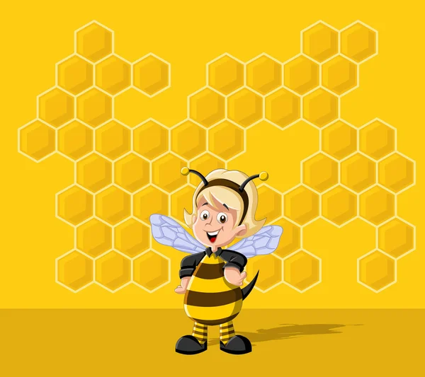 Cartoon bee — Stock Vector